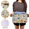 thumbnail image 3 of Yayeee Canvas Storage Basket with Handles for Shelves Fabric Bins Closet Organizer, Birds and Teapots, 3 of 8