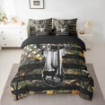 thumbnail image 2 of Homewish Boys Girls Jungle Safari Deer Bedding Comforter Set 7 Pieces,USA Flag Full Bedding Set Lightweight,Tree Branches Fitted Sheet Flat Sheet,Breathable Home Decor,Reversible, 2 of 8