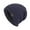 Navy, variant on Xfvqtps Mens Beanie Knitted Plush Lining Solid Color Simplicity Stretch Soft Thickened Windproof Coldproof Warm Winter Slouchy Hat Black