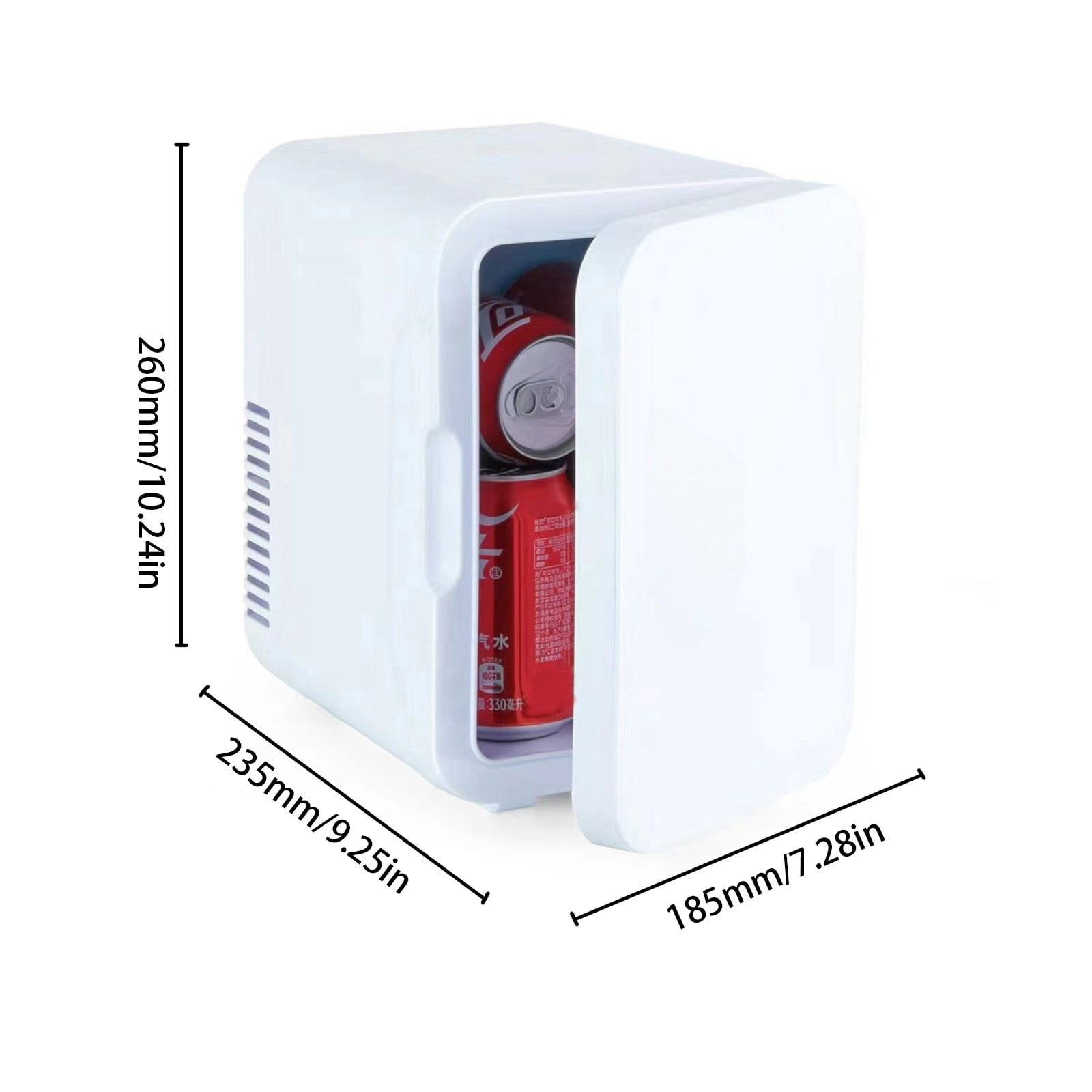 xaoyunyn Portable Mini Fridge for Car and Home Dual Use,Compact Quiet 6L Beauty Fridge with Cooling and Heating,Good for Drinks Snacks and Products