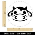 thumbnail image 2 of Kawaii Chibi Cow Head Face Milk Farm Animal Self-Inking Rubber Stamp Ink Stamper - Pink Ink - Medium 1 Inch, 2 of 7