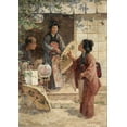 thumbnail image 2 of Arter, J C 11x14 Black Ornate Wood Framed with Double Matting Museum Art Print Titled - The Last Price, 2 of 4
