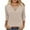 *Beige, variant on ClodeEU Womens T-shirt , Round Neck Blouse, Loose Seven Quarter Sleeve Top Army Green,Womens Plus S