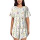 thumbnail image 1 of Fotbe Flower Rabbit Conjunto de Pijama Estampado para Mujer, 2 Piezas, Ropa de Dormir con Camiseta de Manga Corta y Shorts Suaves-Large, 1 of 6