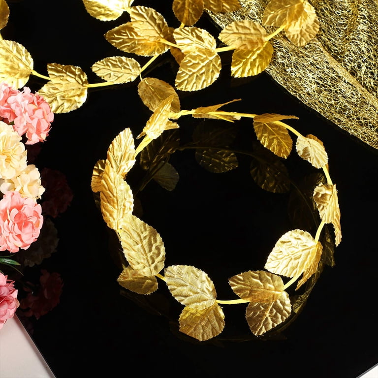 Gold Leaf Laurel Crown Greek Goddess Headpiece for Women Toga Party Decor Amazon.com : Hoypeyfiy 6 Pcs Gold Laurel Crown Wreath  main image 4