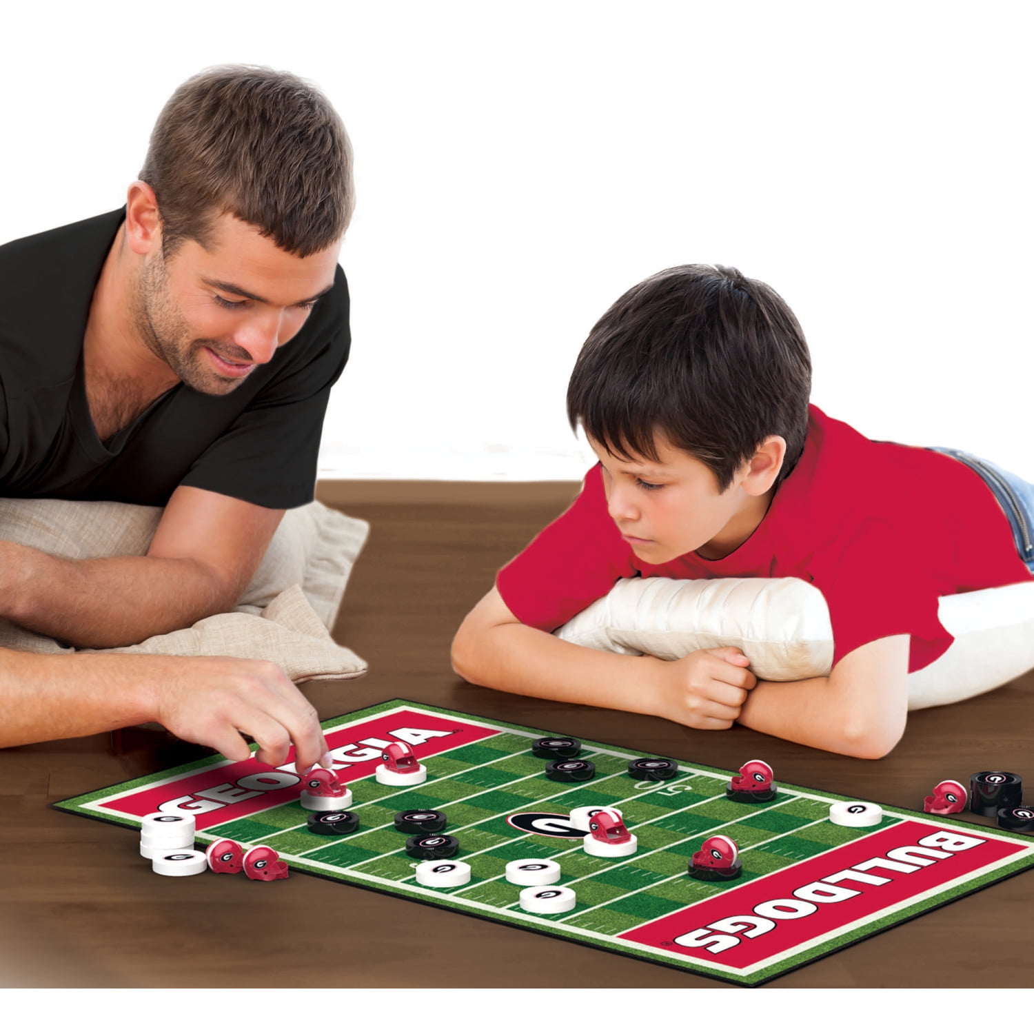 MasterPieces Michigan Wolverines Checkers Game - Officially Licensed Collegiate Board Game With Football Helmet Kings