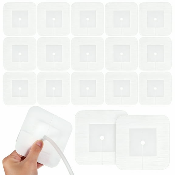 QARUN 2026 New 25Pcs Split Drain Adhesive Bandages Wound Cover Catheter Feeding Tube Pad for Blister Wound Care for Home,Clinic,Hospital,Travel