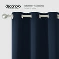 thumbnail image 6 of Deconovo Grommet Blackout Curtains for Living Room Light Blocking Window Curtain 42x63 inch Navy Blue 2 Panels, 6 of 6