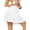 0440-White, variant on Women’s Athletic Pleated Tennis Skirt with Shorts High Waist Ruffle Golf Skort with Pockets Lightweight Workout Skirt