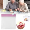 thumbnail image 3 of Reusable Zippered Medicine Organizer,Eva Translucent Travel Storage Pouch with Slide Lock,Waterproof Small Plastic Bag for Pills Kilougeis, 3 of 9