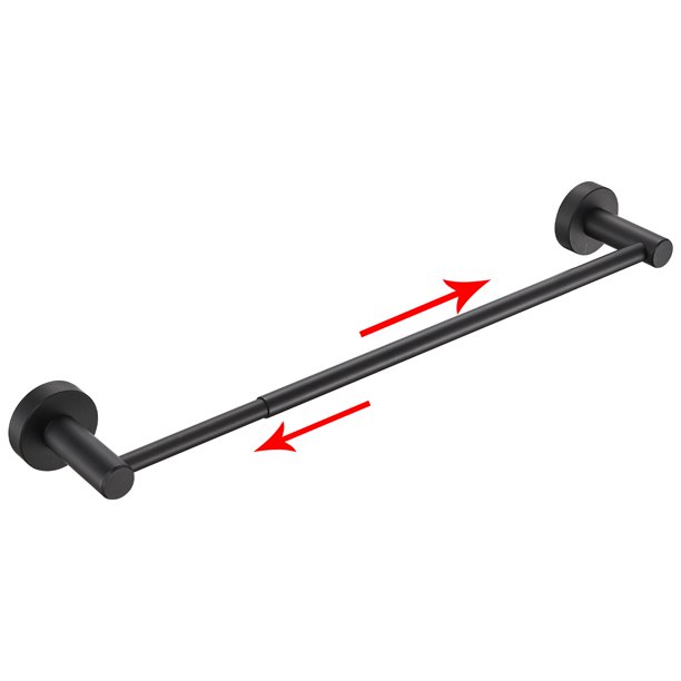 Adjustable Towel Bar 16 to 27.5 inch Single Bath Towel Bar for