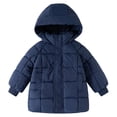 thumbnail image 2 of LYHao Kids Long Winter Coat Warm Hooded Outerwear For Boys And Girls Insulated Quilted Jacket For Cold Weather 3 12 Years Boys Jacket Coats,Sizes 3-4 Years, 2 of 7