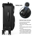 thumbnail image 3 of Soft-sided Fabric Luggage Roller Luggage Lightweight 20" Black, 3 of 6