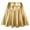 Gold, variant on SXcggal Women's Fashion High Waist Pleated Solid Color Short Skirt Loose Skirt Metallic Skater Skirt Sparkly Shiny Flared Pleated A Line Mini Skort Fashionable Comfortable Casual Women's Skirt