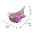 thumbnail image 2 of Salamander Stress Relief Toys, Mini Squishy Animal Toys for Stress Relief, for Pulling for Birthday, Office, Gift, Autism Anxiety, Light Purple, 2 of 4