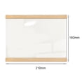 thumbnail image 2 of Transparent Wooden Acrylic Photo Frame Magnetic Poster Display Picture Frame, 2 of 5