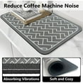 thumbnail image 5 of Coffee Mat Super Absorbent Dish Drying Mat Hide Stain Rubber Backed Coffee Bar Accessories Match with Coffee Maker Coffee Machine Coffee Pot Drying Mats for Kitchen Counter(Grey, 23.5x15.5in), 5 of 6