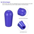 thumbnail image 3 of Uxcell Guitar Toggle Switch Knob Cap Blue Cover ABS 8mm Dia for 3 Way Guitar Switch, Pack of 5, 3 of 5