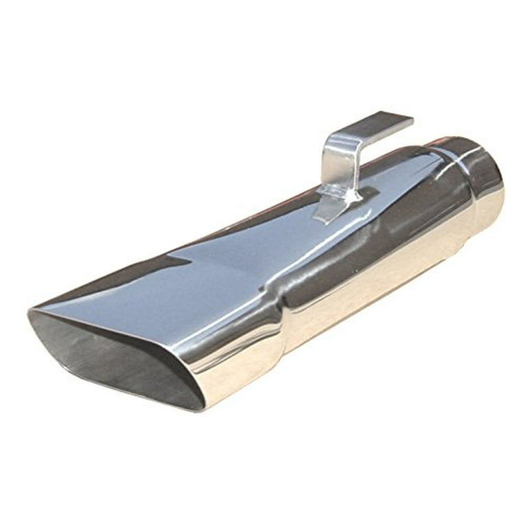 Pypes Exhaust Tips Slip Fit 2.5in Rectangle Slant EVT80 Pypes Exhaust Tips Slip Fit 2.5in Rectangle Slant EVT80
