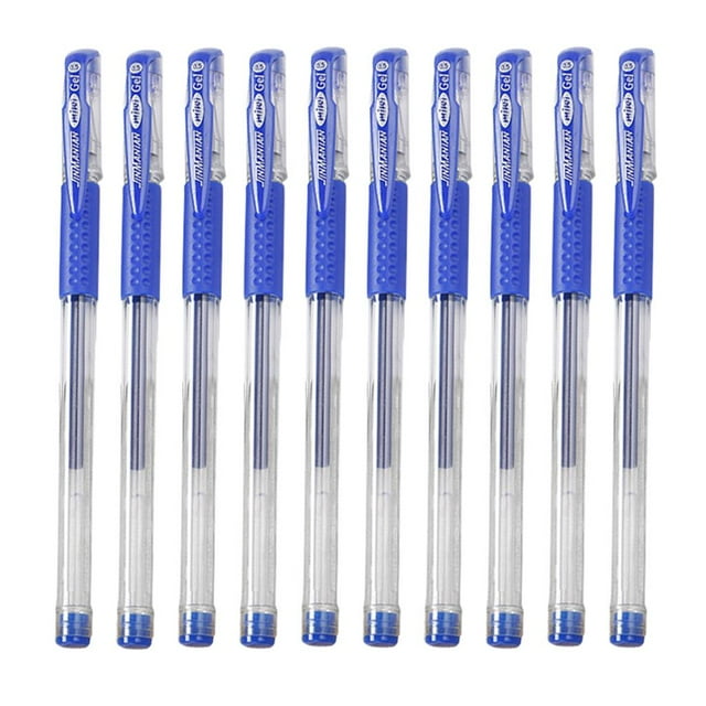 Bolígrafo de gel de punta fina Zulema 10 piezas de 0.5 mm Azul