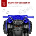 thumbnail image 5 of Best Choice Products 12V Kids Ride-On ATV Quad w/ Bluetooth, 3.7mph Max, Treaded Tires, LED Lights, Radio - Blue, 5 of 8