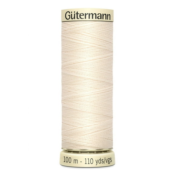 Gutermann Sew-All Polyester Eggshell Thread, 110 Yd.