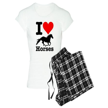 

CafePress - I Heart Horses - Women s Light Pajamas