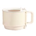 thumbnail image 1 of Olla de cocina eléctrica de calentamiento rápido Mini cocina eléctrica con mango plegable para cocina casera Beige enchufe estadounidense 110V, 1 of 5