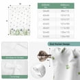 thumbnail image 6 of Spring Botanical Tie Up Curtains for Windows, Adjustable Balloon Window Shades, Farmhouse Pastoral Daisy Leaves Kitchen Window Treatments Farmhouse Short Curtains with Rod Pocket 42"x45", 6 of 8