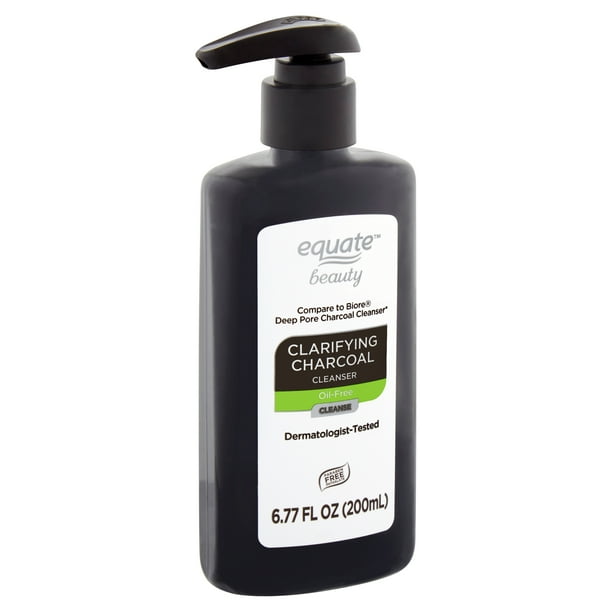 Equate Beauty Clarifying Charcoal Cleanser, OilFree, 6.77 fl oz
