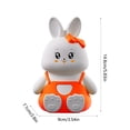 thumbnail image 3 of Fasiaou Cute Rabbit Night Light, Intelligent Timed, Silicone Dimmable Nursery Nightlight for Nursery, Silicone Rechargeable Bedside Touch Night Lights for Home Decor-Orange,Style A, 3 of 6