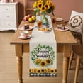 thumbnail image 2 of Summer Sunflowers Table Runner 90 Inches, Country Botanical Blossom Flowers Bed Runner Dresser Scarves Tabletop for Indoor Outdoor Parties/Ceremony/Banquet, 13" x 90", 2 of 9