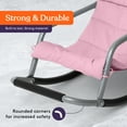 thumbnail image 3 of Special Supplies Sensory Rocking Chair for Kids - Comfortable Kids Rocker- Versatile Floor Chair with Soft Fabric and Stability for Playroom, Bedroom, or Nursery (Ages 3+) - Pink, 3 of 9