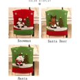 thumbnail image 4 of Juego de 3 fundas traseras para sillas navideñas, mesa de cena, decoración del hogar, 4 of 5
