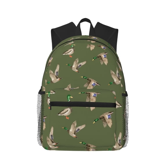 Defioc Birds Wild Ducks Pattern Laptop Backpack for Men and Women,Casual Backpack Dayback Sports Bookbag for Travel Running Hiking