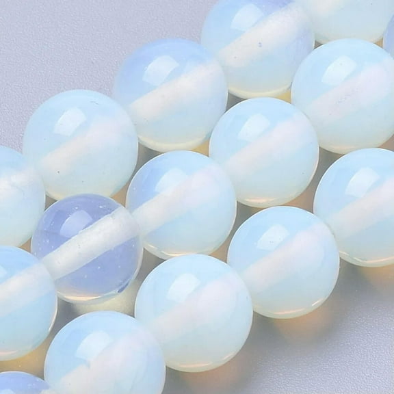 U8MO 20 Opalite Gemstone Beads 6mm Natural Jewelry Making Supplies Opal