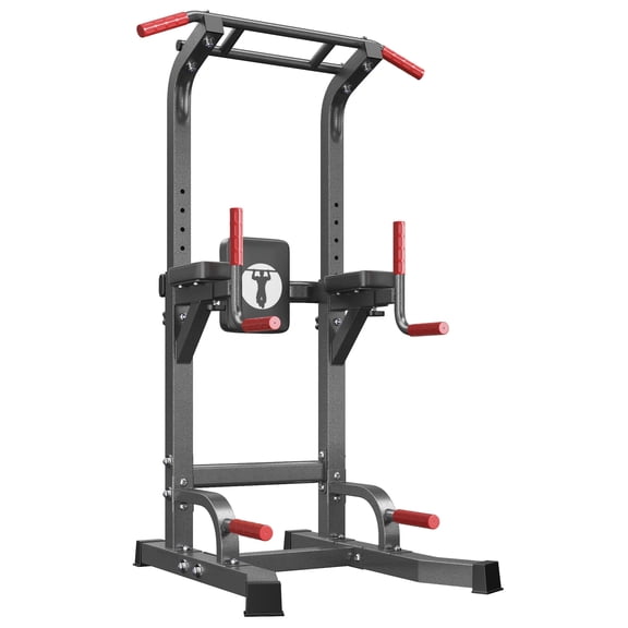 SogesPower Power Tower Dip Station Pull up Bar Stand with Adjustable Height, Multifuctional Training Equipment for Home Gym