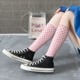 thumbnail image 3 of Lsque Irregular Plaid Printed Crew Socks Men's Women's LightWeight Thin Casual Calf Socks ,Knee High Socks,Cotton Socks, 3 of 9