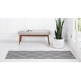 thumbnail image 4 of Rugs.com Georgia Collection Rug – 8 Ft Runner Dark Gray Flatweave Rug Perfect For Hallways, Entryways, 4 of 9
