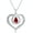 Garnet, variant on THOYAS Birthstone Infinity Necklaces For Women Mom 925 Sterling Silver Heart Shaped Necklace With Gemstone, I Love You Mom Pendant Necklace Birthday for Mother