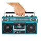 thumbnail image 3 of Radiocasetera QFX Turquesa Bluetooth con Conversión a MP3 y Ecualizador de 3 Bandas Am/Fm, 3 of 9