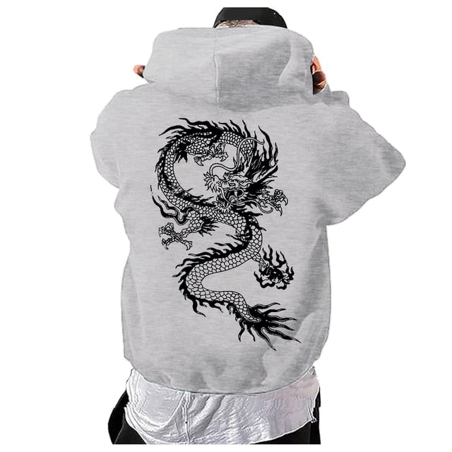Chandail à Capuche et Chandails en Molleton pour Hommes Léger Imprimé Numérique Chandail à Capuche avec Manches Longues Mode Décontractée
