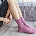 thumbnail image 2 of 5 Pairs Womens Wool Socks Winter Warm Hiking Socks Casual Calf Athletic Socks Gifts, 2 of 4