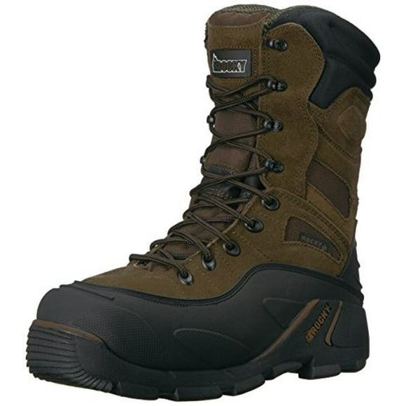 Rocky FQ0007465 Men's BRN 9" RWP ST Men'sS WHOLE 8 Work Boots Brown