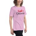 thumbnail image 5 of God’s Favorite Women’s T-Shirt, Religious graphic tees, Women Tshirt Graphic,  Women T Shirts Short Sleeve  (Heather Prism Lilac, 3XL), 5 of 6