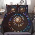 thumbnail image 1 of HAHDAXIA Pattern Bedding Solid Comforter Set for All Seasons 3 Pieces(1 Comforter+2 Pillowcases) Soft Microfiber Bedding Set Full(79"x90"), 1 of 7