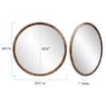 thumbnail image 3 of Tyler Dillon Stainless Streel Framed Decorative Round Wall and Accent Mirror 20"D, 3 of 7