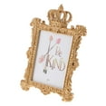 thumbnail image 1 of GUOOL Cadre Photo de Bureau Créatif en Résine, Couronne Baroque Dorée, Rectangle 7 Pouces, 1 of 9