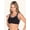 Black, variant on Leading Lady, The Sophie, Nursing Sports Bra, Racerback, Adjustable Sides and Straps, Wireless Low Impact (Women's)