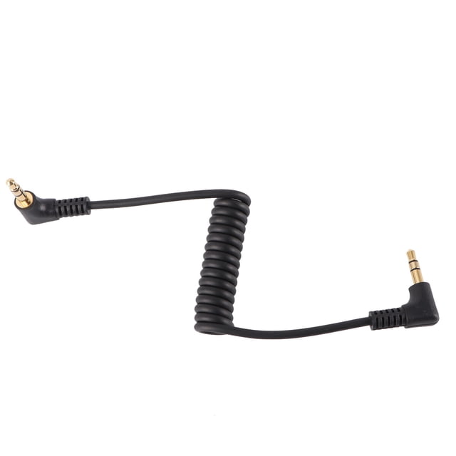 Cable de extensión de audio auxiliar para automóvil con codo macho de 3.5 mm Jack macho a macho